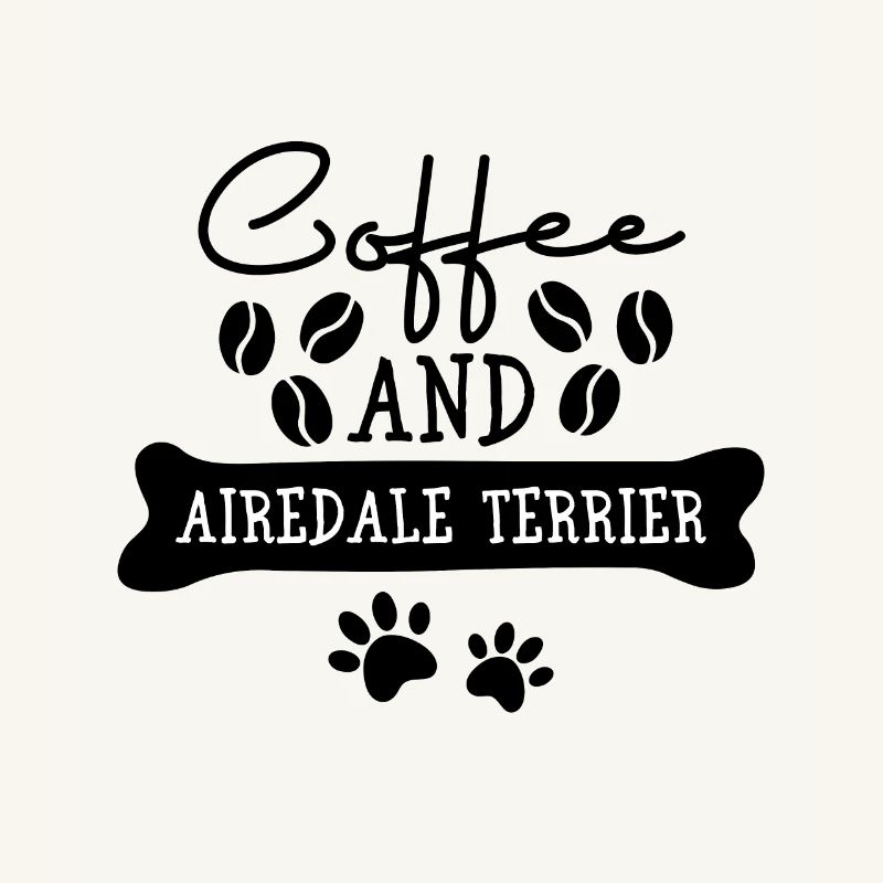 Café et Airedale Terrier