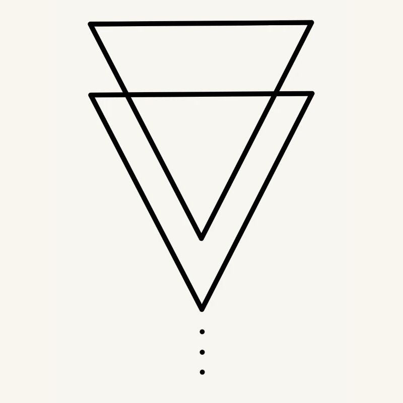 Montagnes de conception de triangle