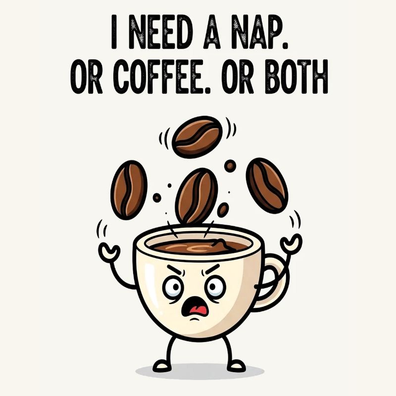 Nickerchen oder Kaffeetassen-Stimmung