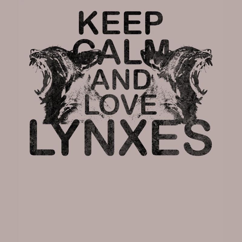 Keep Calm Love Luchse Luchsmotiv Luchs Geschenk