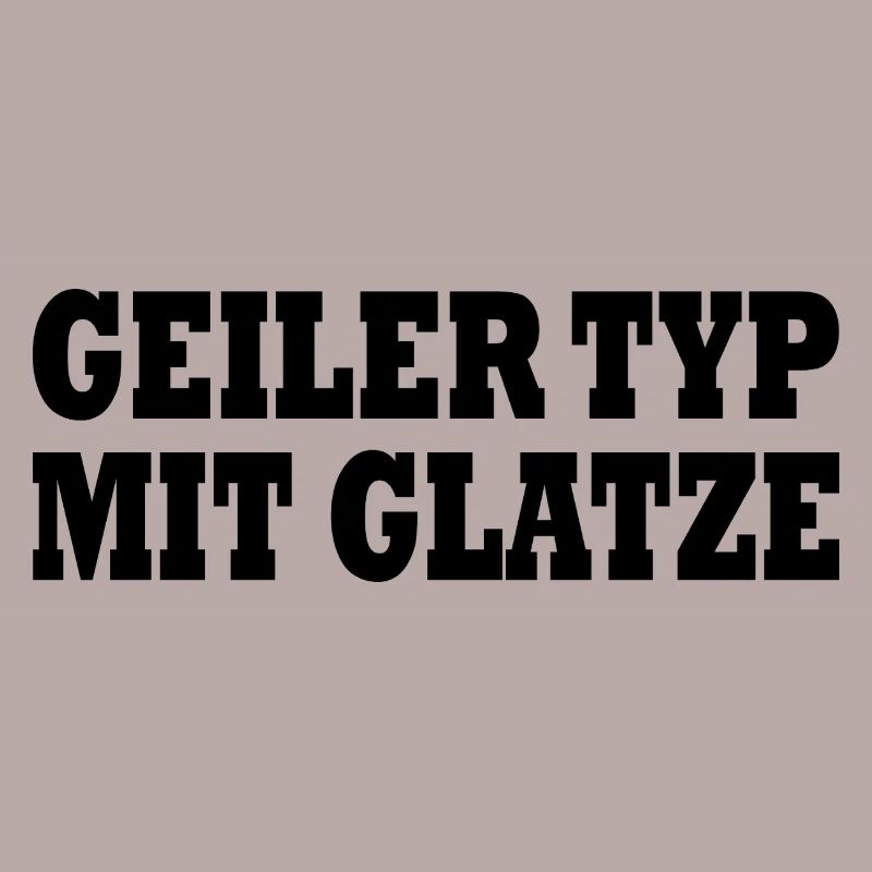 geiler typ mit glatze