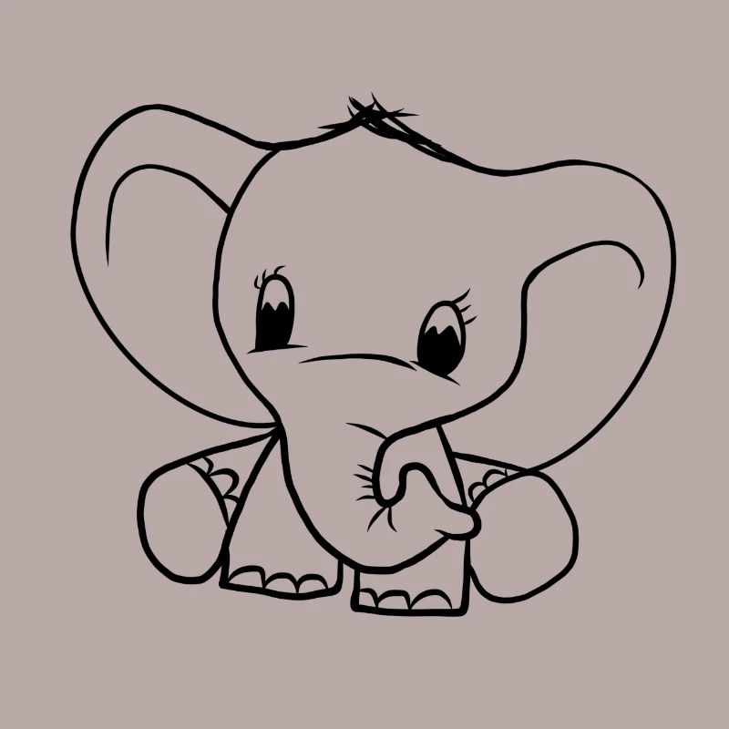 Bébé éléphant bébé éléphant éléphant cadeau doux bébé