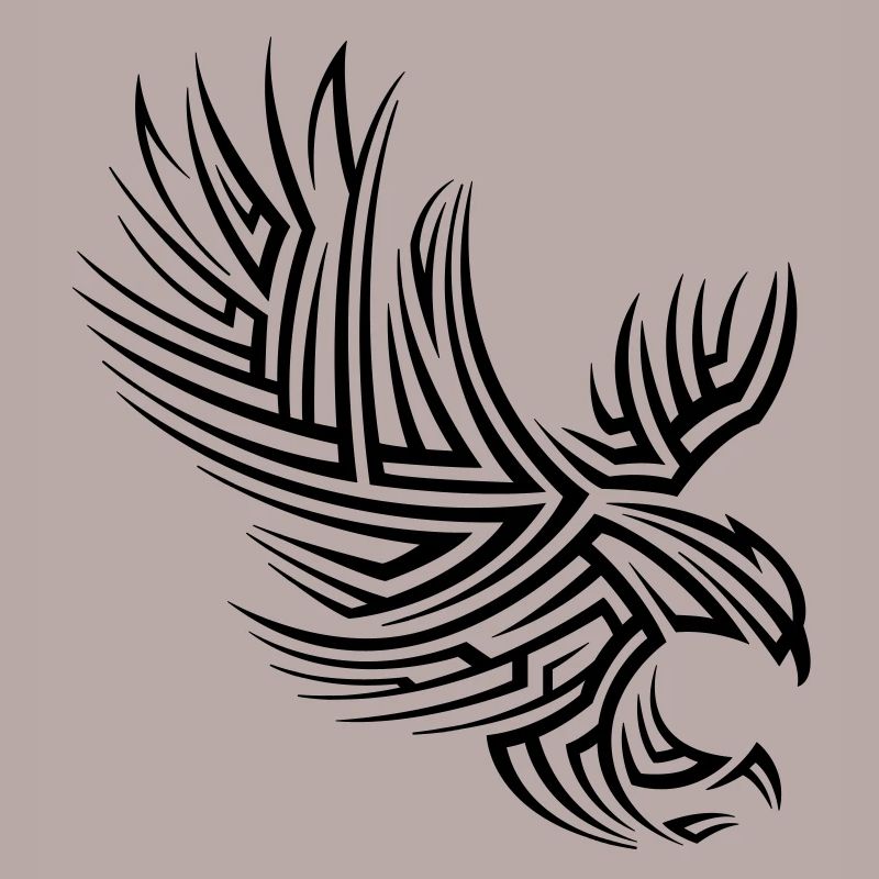 Tatuaggio tribale dell'aquila