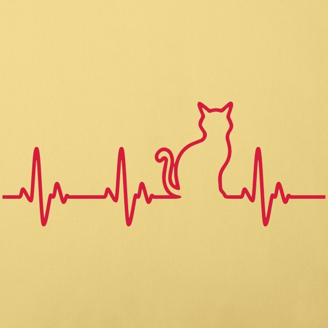 Vorschau: Ein Herz für Katzen - Sofakissenbezug 45 x 45 cm