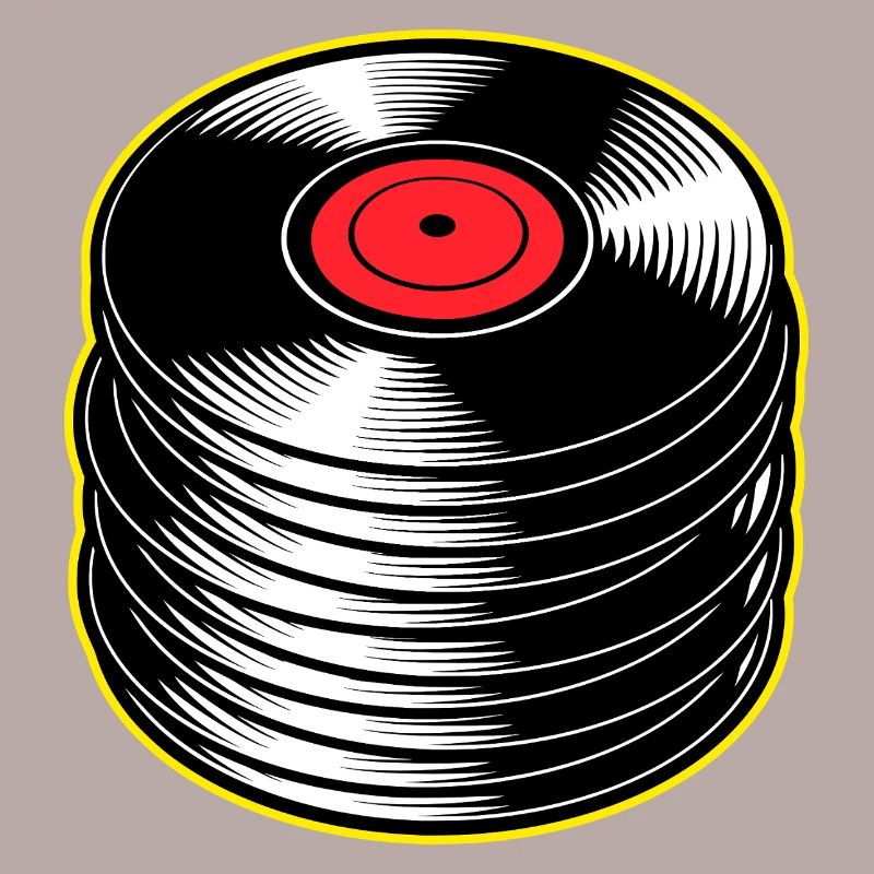 Stack d’albums vinyles
