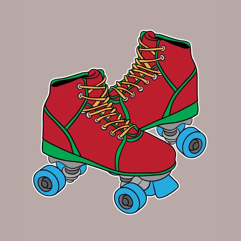 Roller Skate Inline-Skat Roller 70s 80s Gift