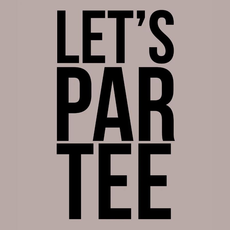 Golf Golfplatz Golfer Sprüche Text Par Tee Schwarz