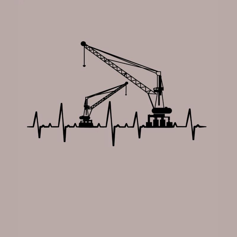 Crane cranes crane operator construction site excavator gift