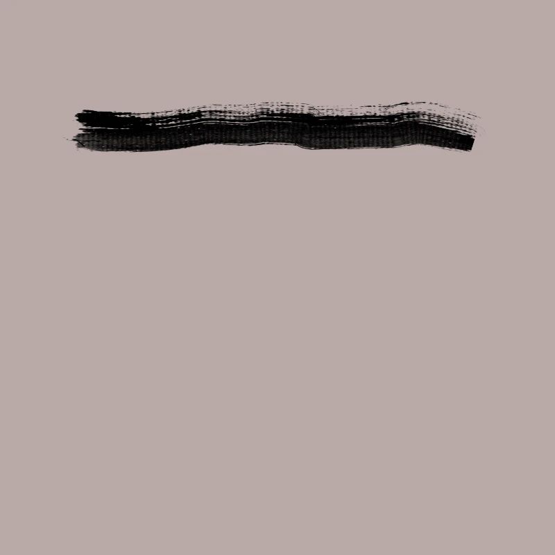Black brush stroke line basic text