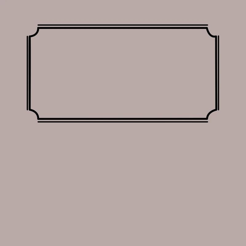 Angular frame in black basic text