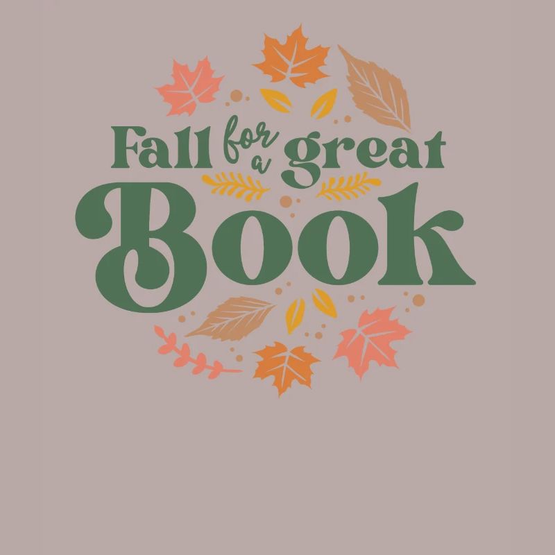 Fallen Sie auf ein großartiges Buch Reading Librarian Herbst