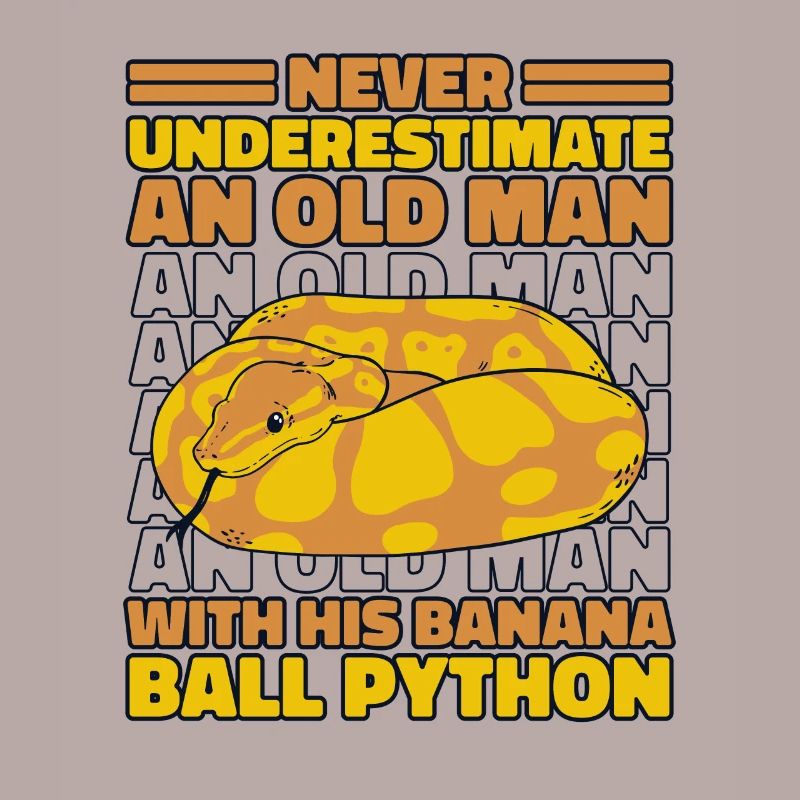 Never Underestimate Old Man Python Banana Ball