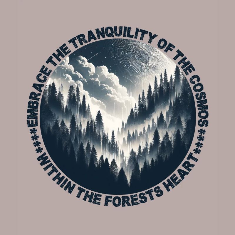 Mystic Forest Nightscape: A Celestial Symphony