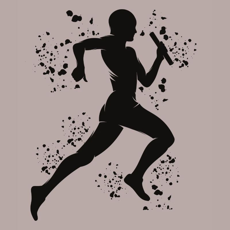 Coureur de relais, Course de relais, Course de relais, Course de relais