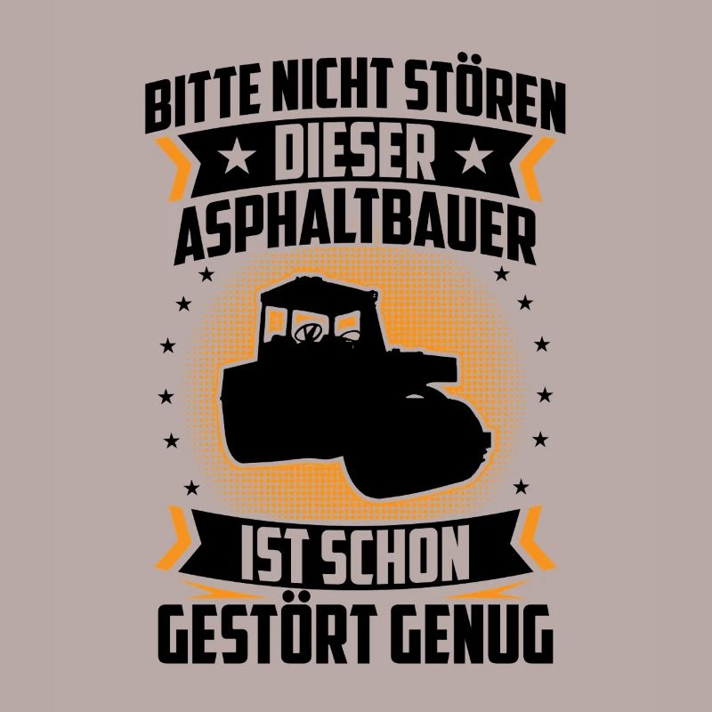 Asphalt builder is disrupted enough road construction