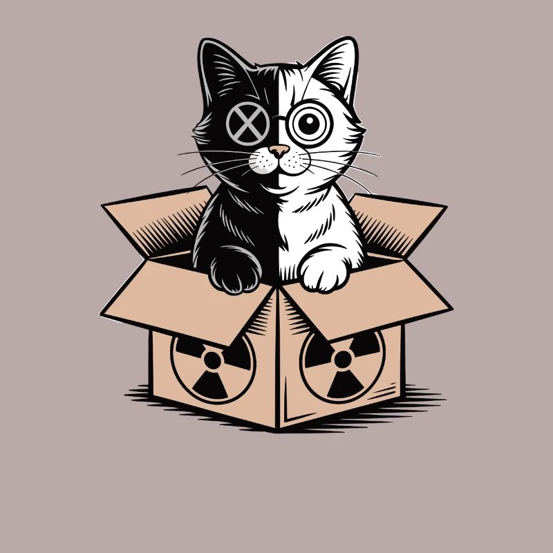 Le chat dans une boîte de Schrödinger : la déclaration du nerd quantique