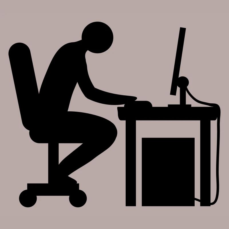 Computer Schreibtisch Nerd