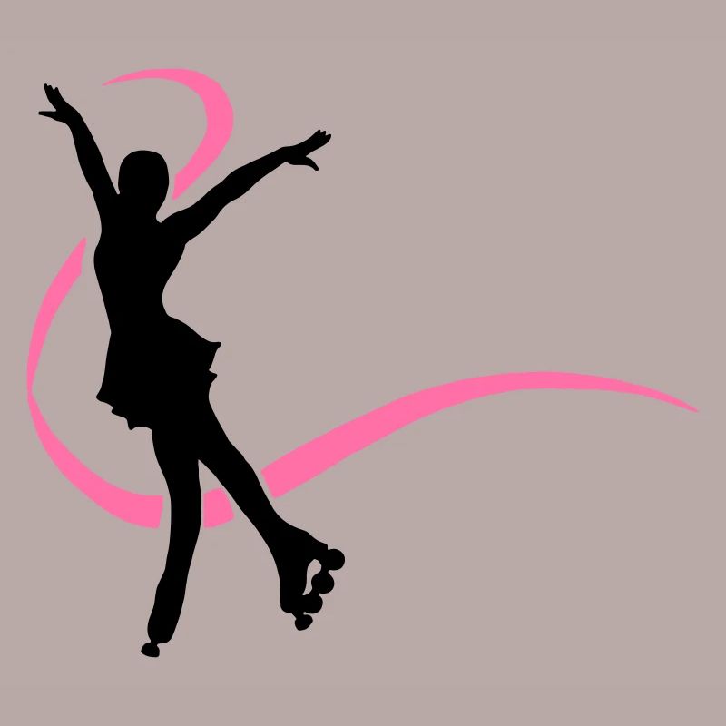 Silhouette patineuse inline