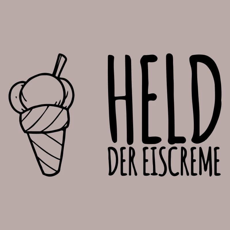 Held der Eiscreme - Eis Esser Geschenk