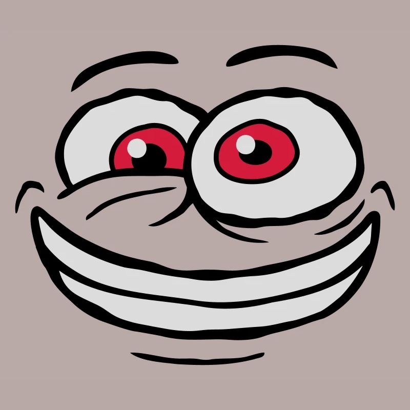 Crazy Comic Face Design