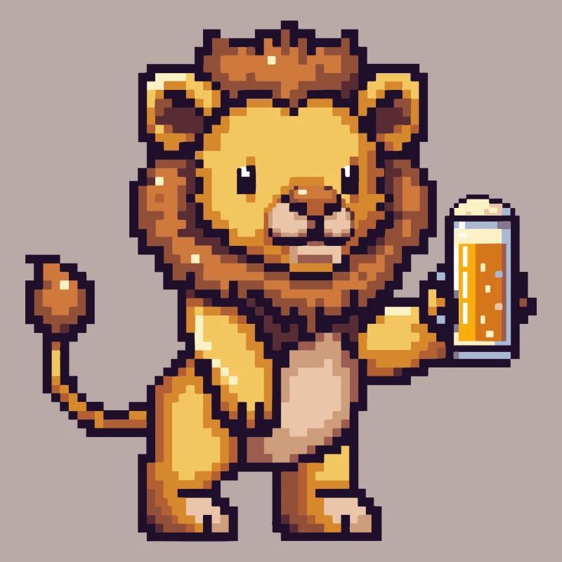 Löwe Bier Pixel