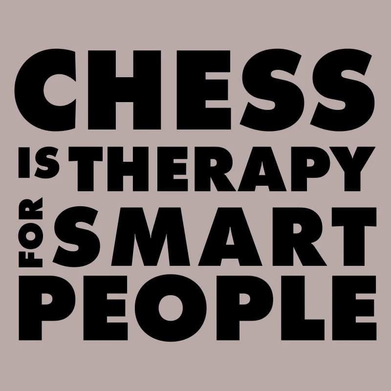 CHESS IS THERAPY - Schach T-Shirt - Geschenkidee
