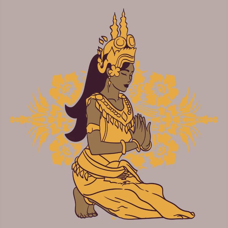 Cambodia Tradition Dance Khmer Apsara I Gift