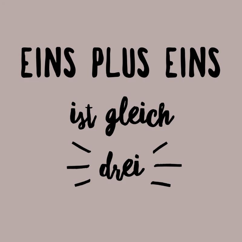 1 + 1 = 3 Geschenkidee Geburt Mathe Fail