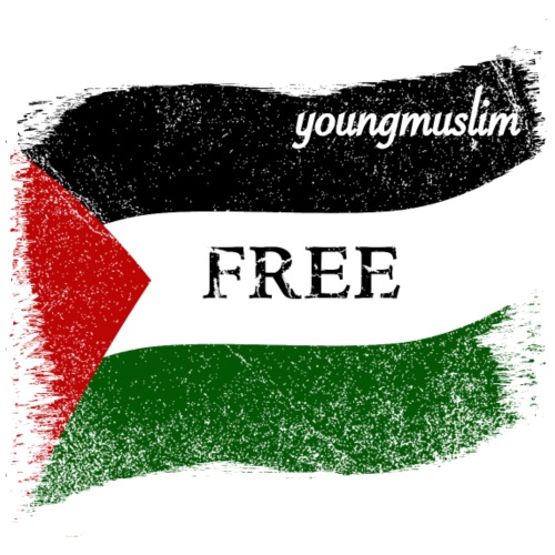 Youngmuslim Free Palestine! - Sofakissenbezug 44 x 44 cm