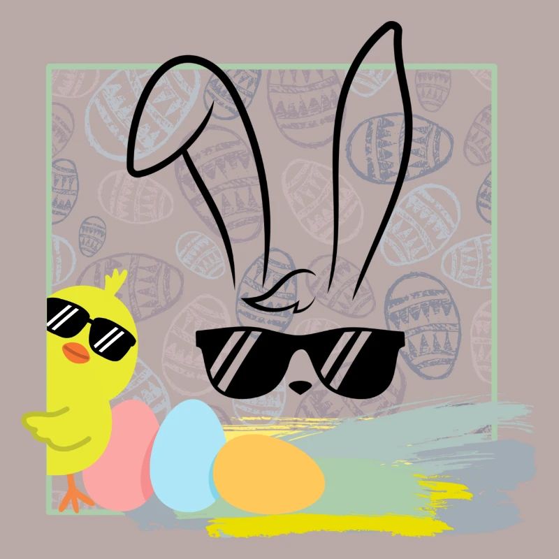 cool easter bunny with sunglasses easter easter eggs