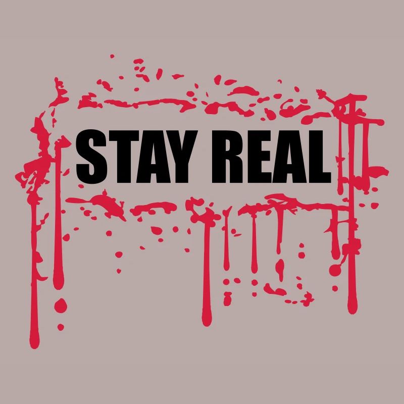 frame edging stay real red blood graffiti sprit