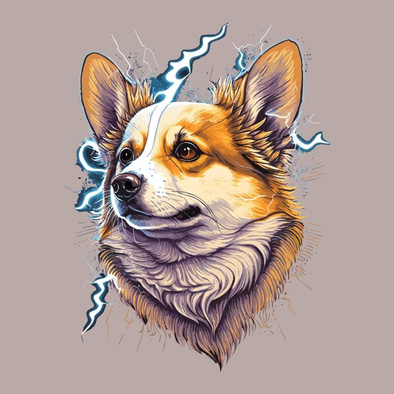 Corgi with super powers
