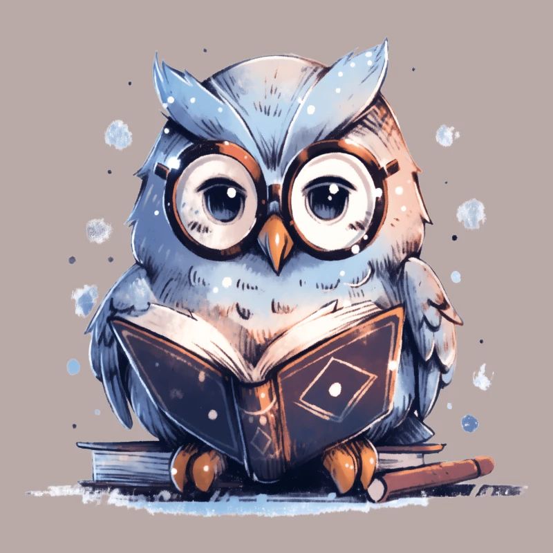Süße Eule Buch Lesen Lesefan Bücher
