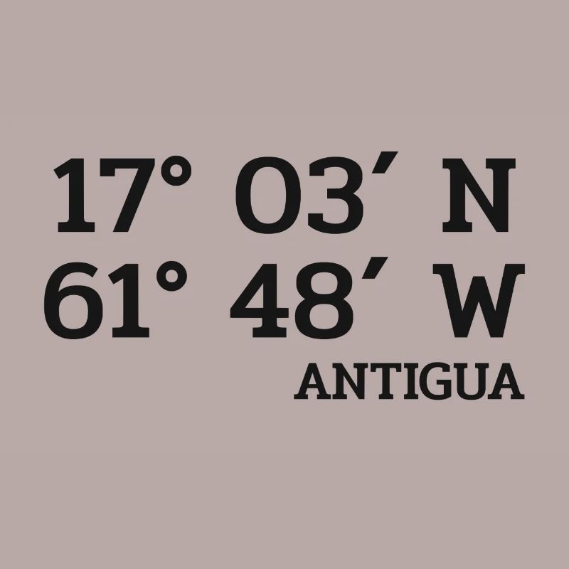 Antigua Coordinates - Coordinates - Caribbean