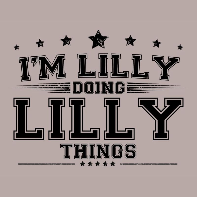 i’m Lilly doing Lilly things
