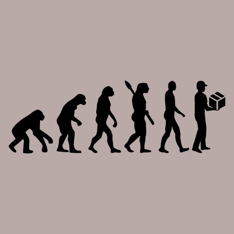 Evolution delivery man