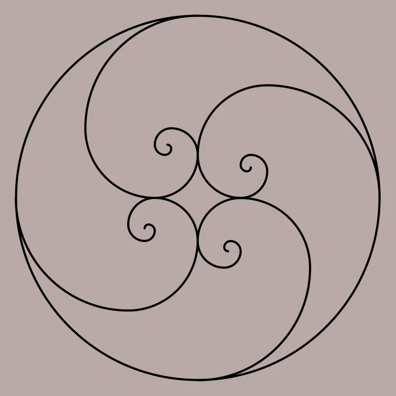 Fibonacci Spirals Golden Ratio Geometry Phi