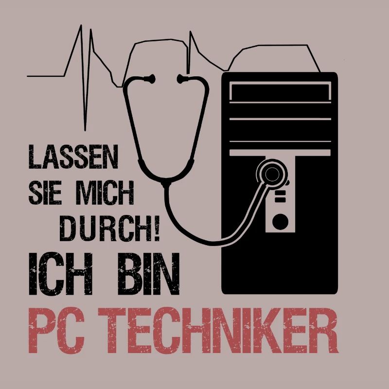 PC Technician Stethoscope IT System Technician Gift