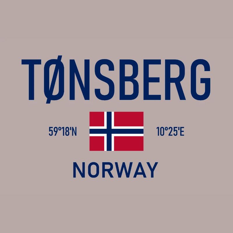 Tønsberg - Norway - Coordinates - Flag