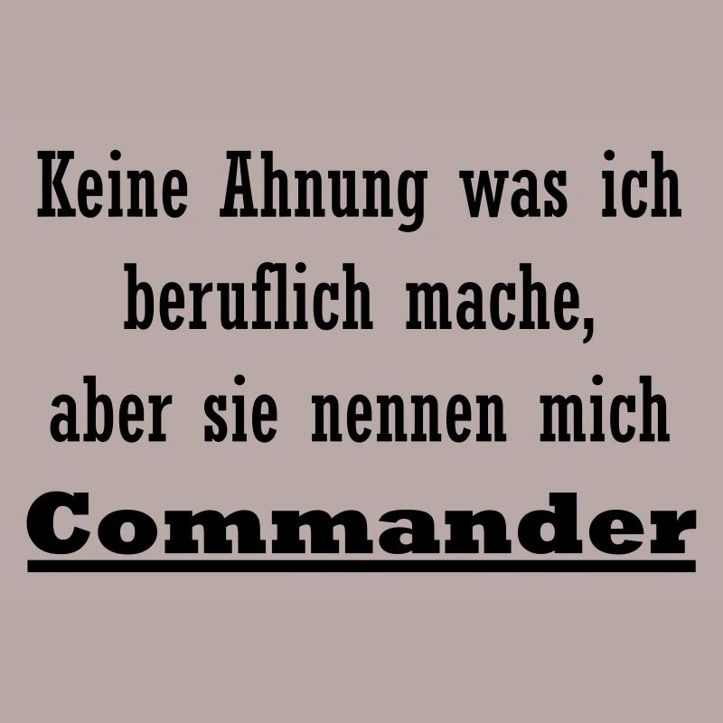 Commandant est mon métier