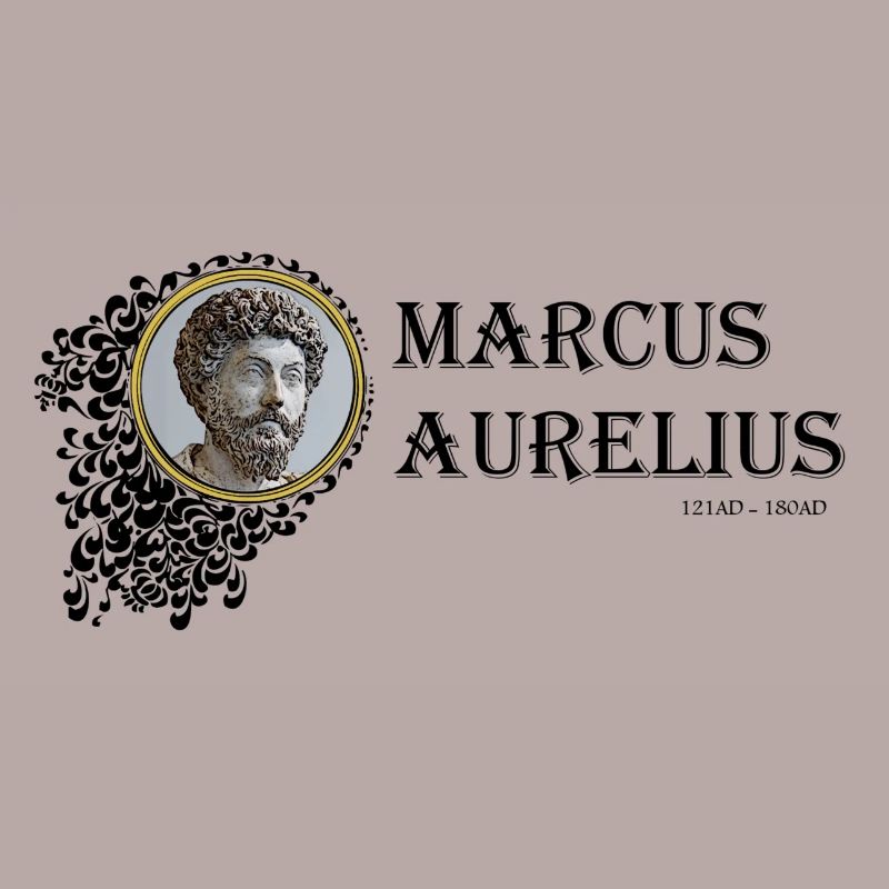 Marcus Aurelius Framed (texte noir)