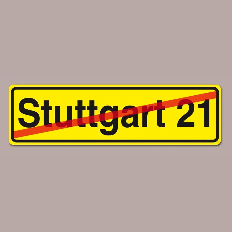 Stuttgart 21 rue signe de protestation