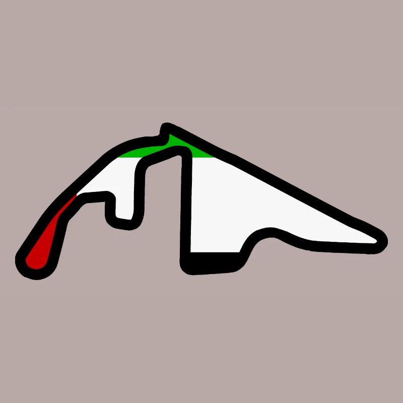 Circuit d’Abu Dhabi avec drapeau