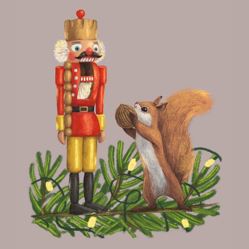 Nutcracker and squirrel