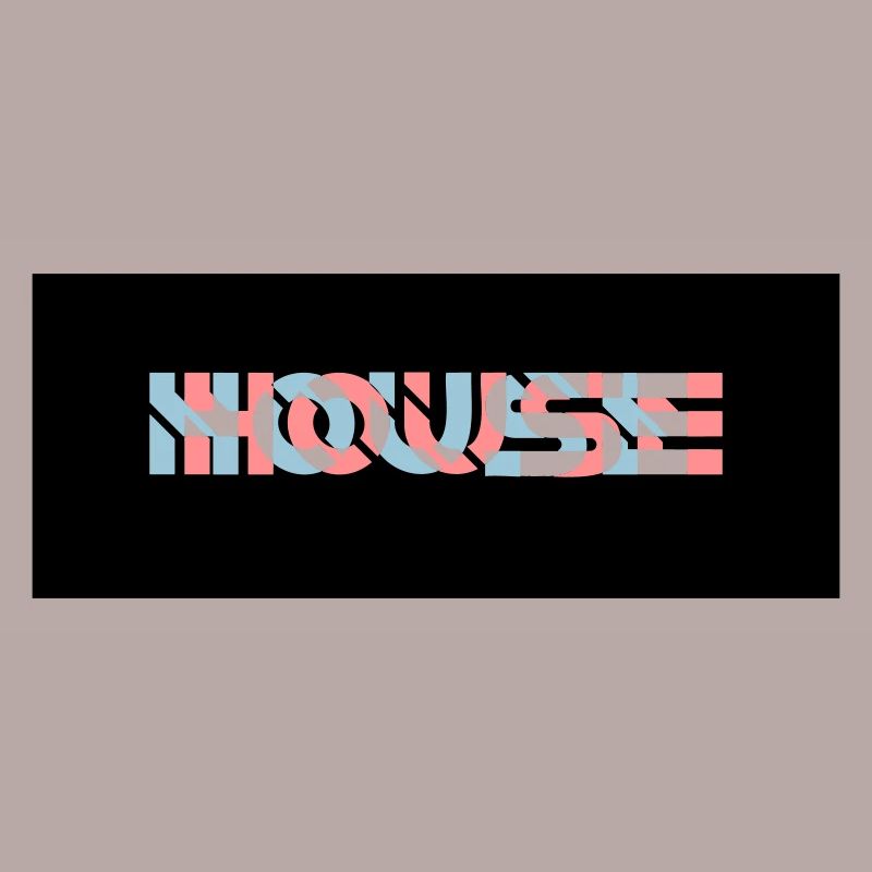 Logo de la maison à effets 3D