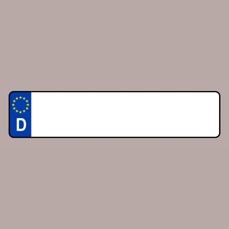 plaque d'immatriculation D