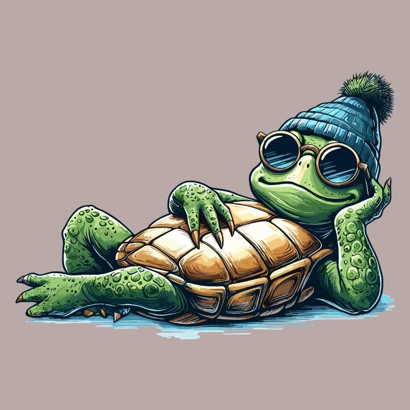 Chill Toad Turtle Cool Chill Gift