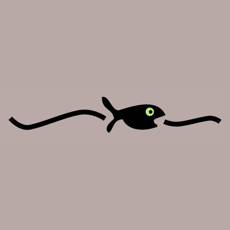un poisson flottant