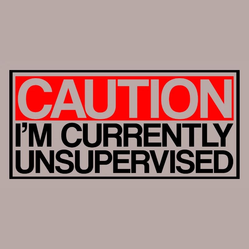 Caution I'm Currently Unsupervised 3