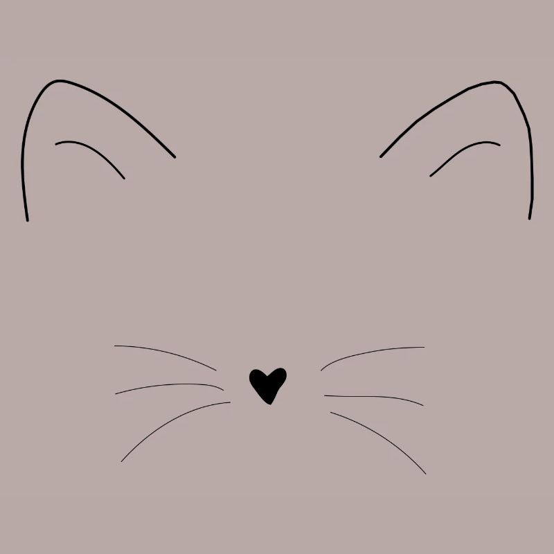 Cat ears muzzle face gift idea